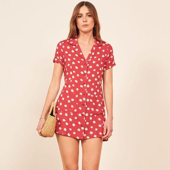 Reformation Plymouth Dress in Delia - Picture 2 of 5